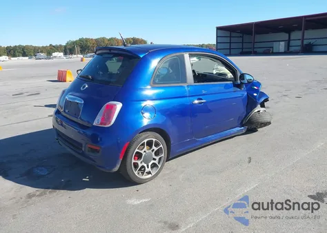 2012 Fiat 500 Sport из США, поврежденный, VIN 3C3CFFBR9CT111510